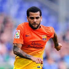 Nike DANI ALVES FC BARCELONA 2012 2013 AWAY JERSEY SOCCER Size US L / EU 52-54 / 3 - 3 Thumbnail