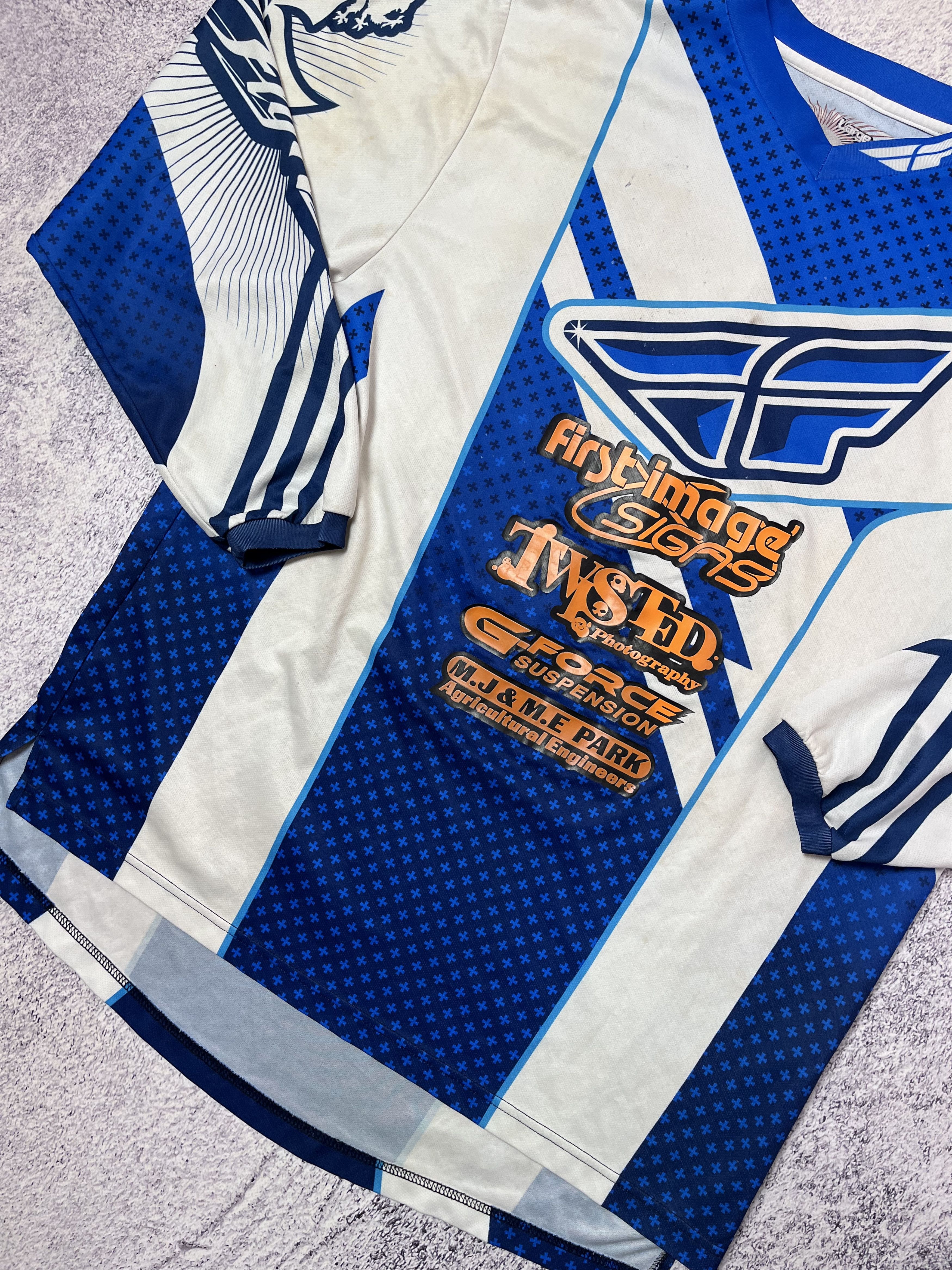 Other Racer motorcycle racing Moto T-shirt jersey size L Parky #46 Size US L / EU 52-54 / 3 - 3 Thumbnail