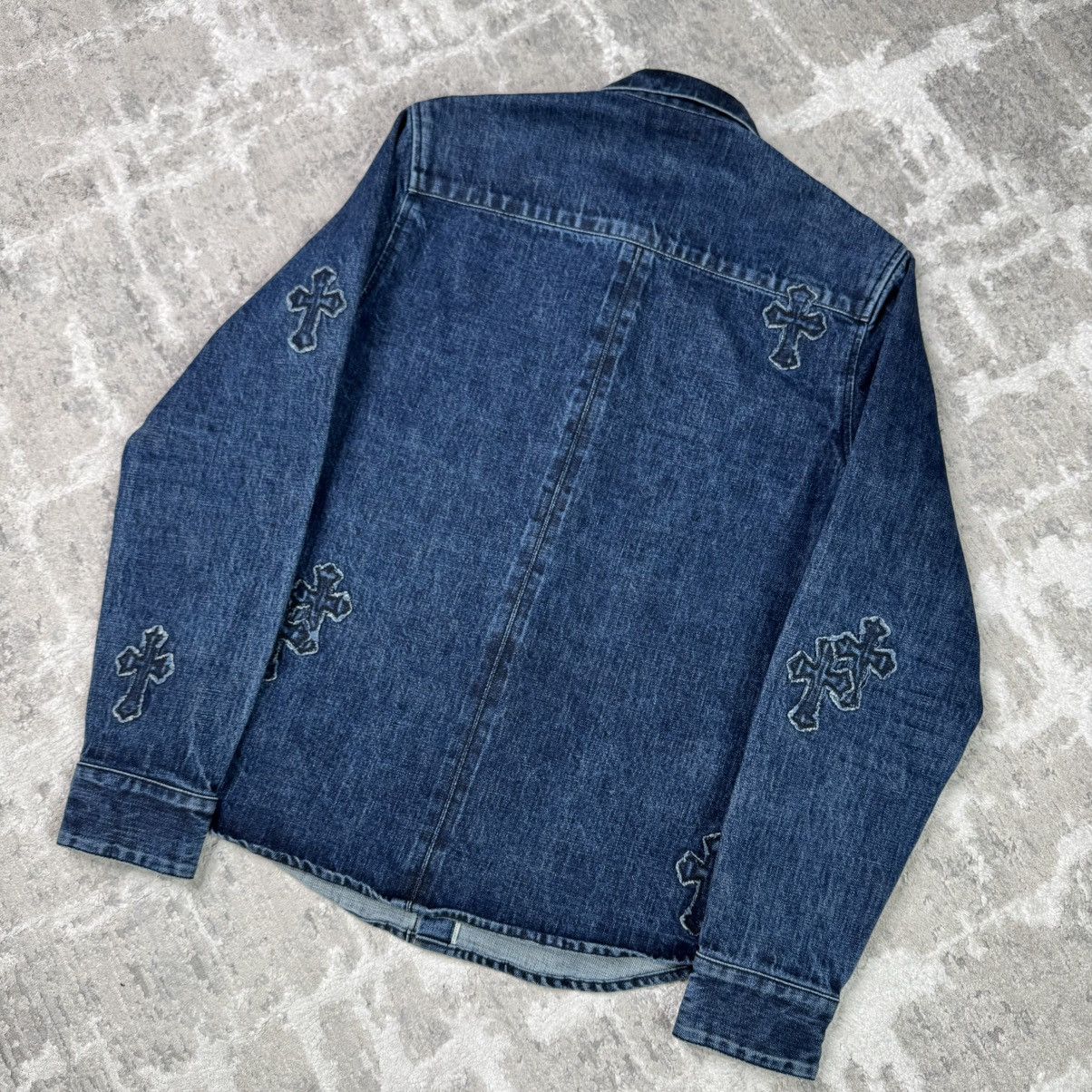 Chrome Hearts Cutout cross patch denim button up shirt Size US M / EU 48-50 / 2 - 11 Thumbnail