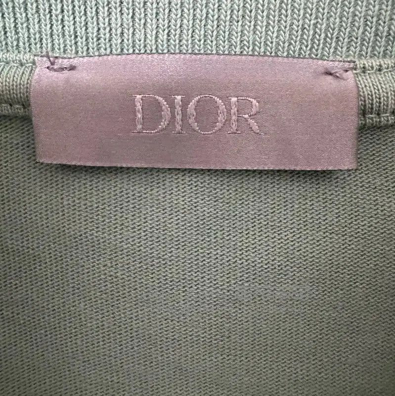 Dior Dior Green Embroidered Logo Short Sleeve T-shirt . Size US S / EU 44-46 / 1 - 3 Thumbnail