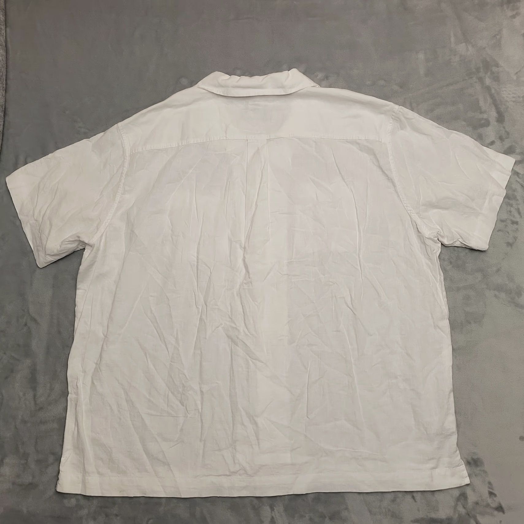 Eddie Bauer VINTAGE Eddie Bauer Shirt Mens 2XL White Hemplify Camp Loop Collar Short Sleeve Hemp Button-Up Casual Mens Size US XXL / EU 58 / 5 - 5 Thumbnail