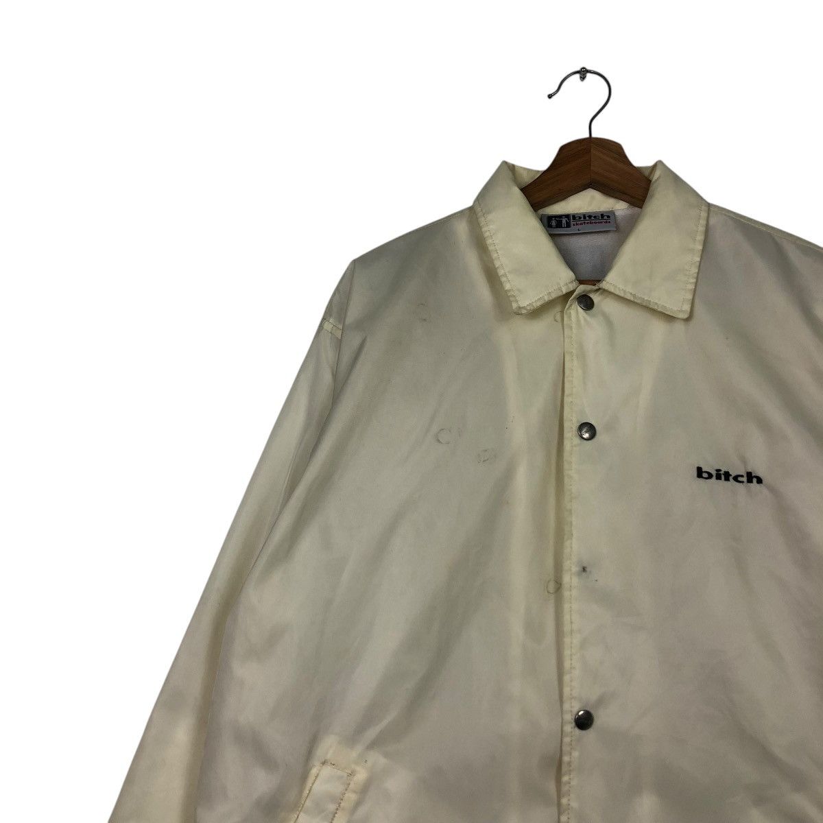 Japanese Brand 🔥VINTAGE COACH JACKET SNAP BUTTON BITCH SKATEBOARD BIG LOGO Size US L / EU 52-54 / 3 - 7 Thumbnail