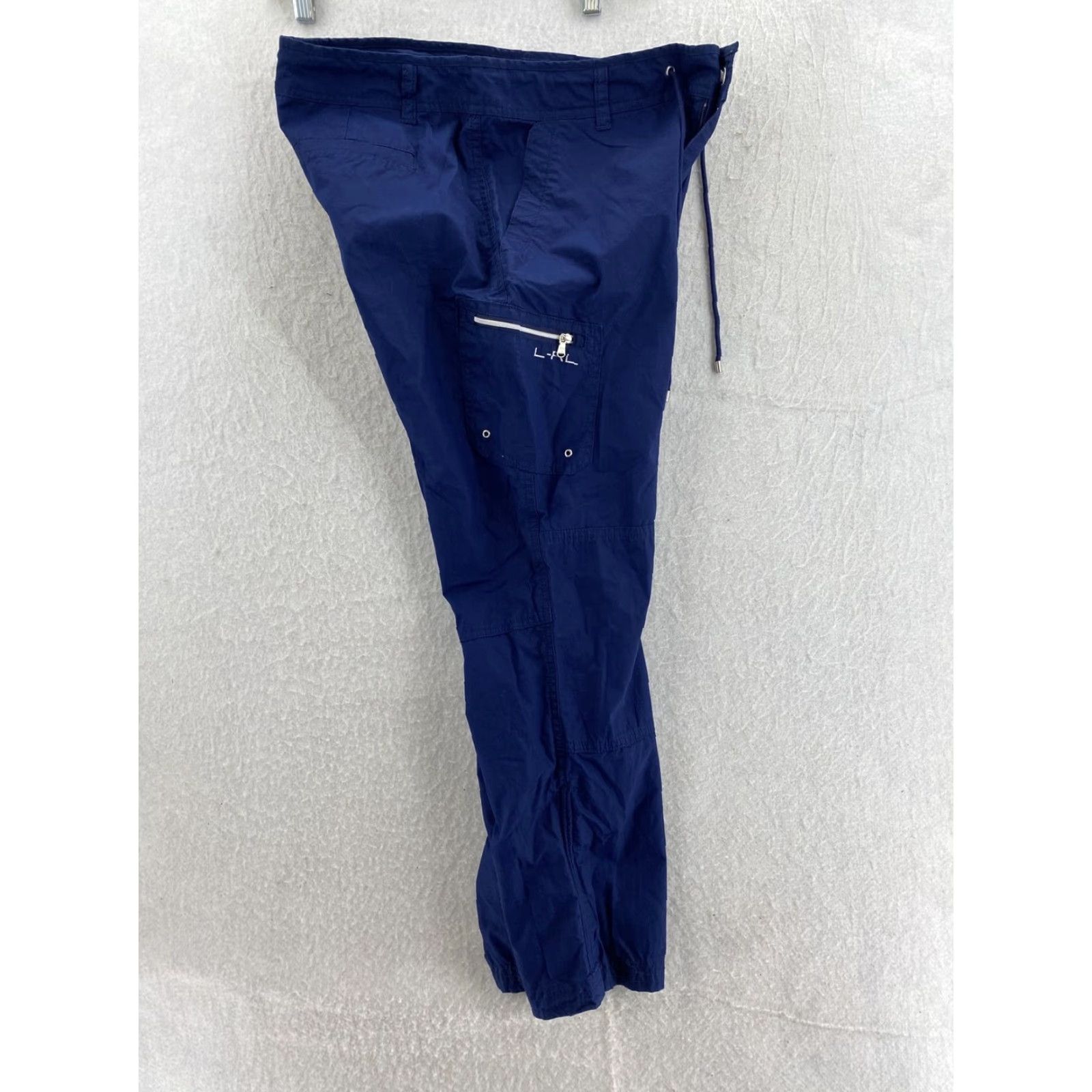 Ralph Lauren Lauren Ralph Lauren Cargo Pants Womens Size 2 Navy Cotton Casual 90s Straight Fit Size 26" / US 2 / IT 38 - 7 Thumbnail