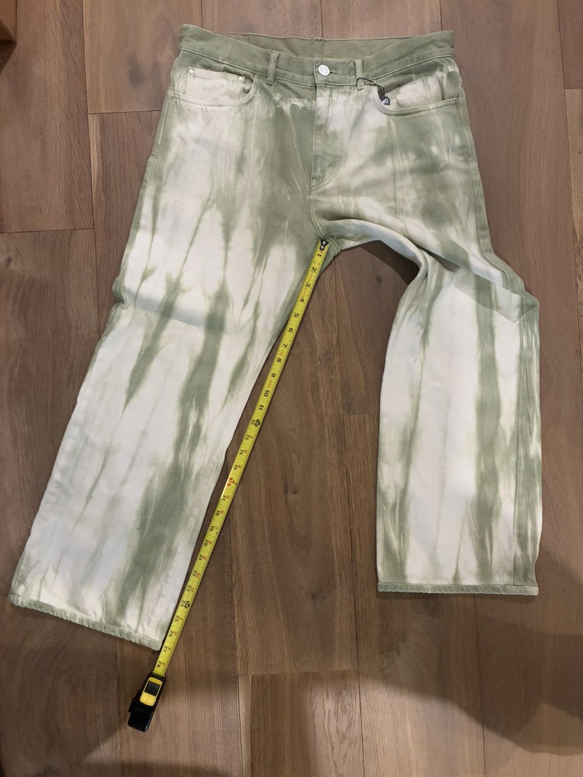 Louis Vuitton Louis Vuitton Virgil Abloh Sage & White Tie-Dye Denim jeans Size US 32 / EU 48 - 9 Thumbnail