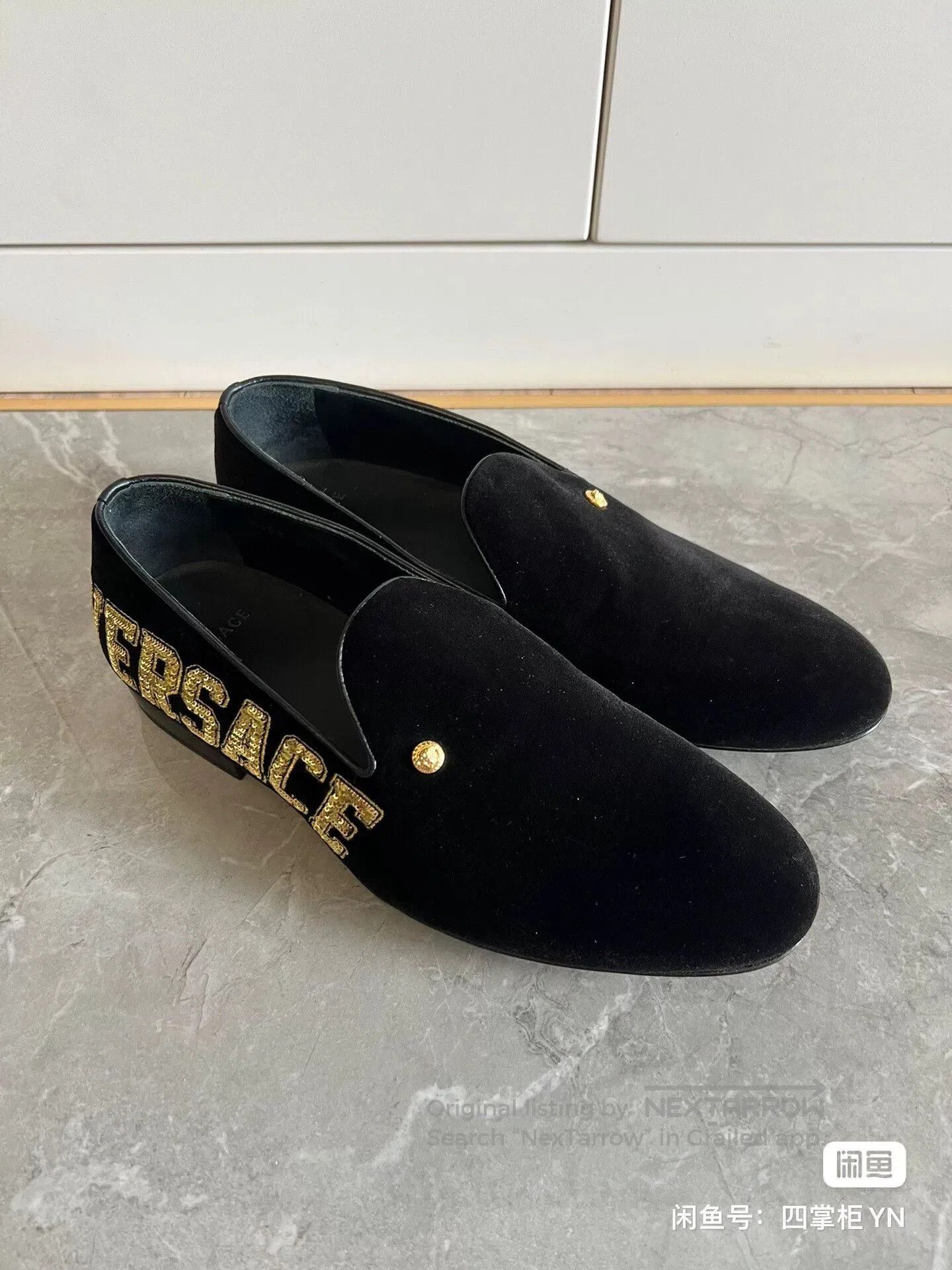 Versace Versace Runway Men's Gold Figure Shoes. Size US 6 / EU 39 - 1 Thumbnail