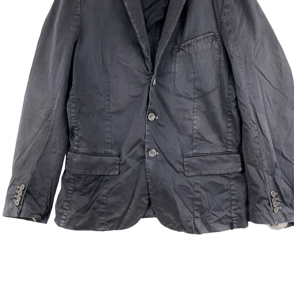 Diesel Vintage DIESEL BLACK GOLD Plain Black Blazer Coat Jacket Size US M / EU 48-50 / 2 - 3 Thumbnail