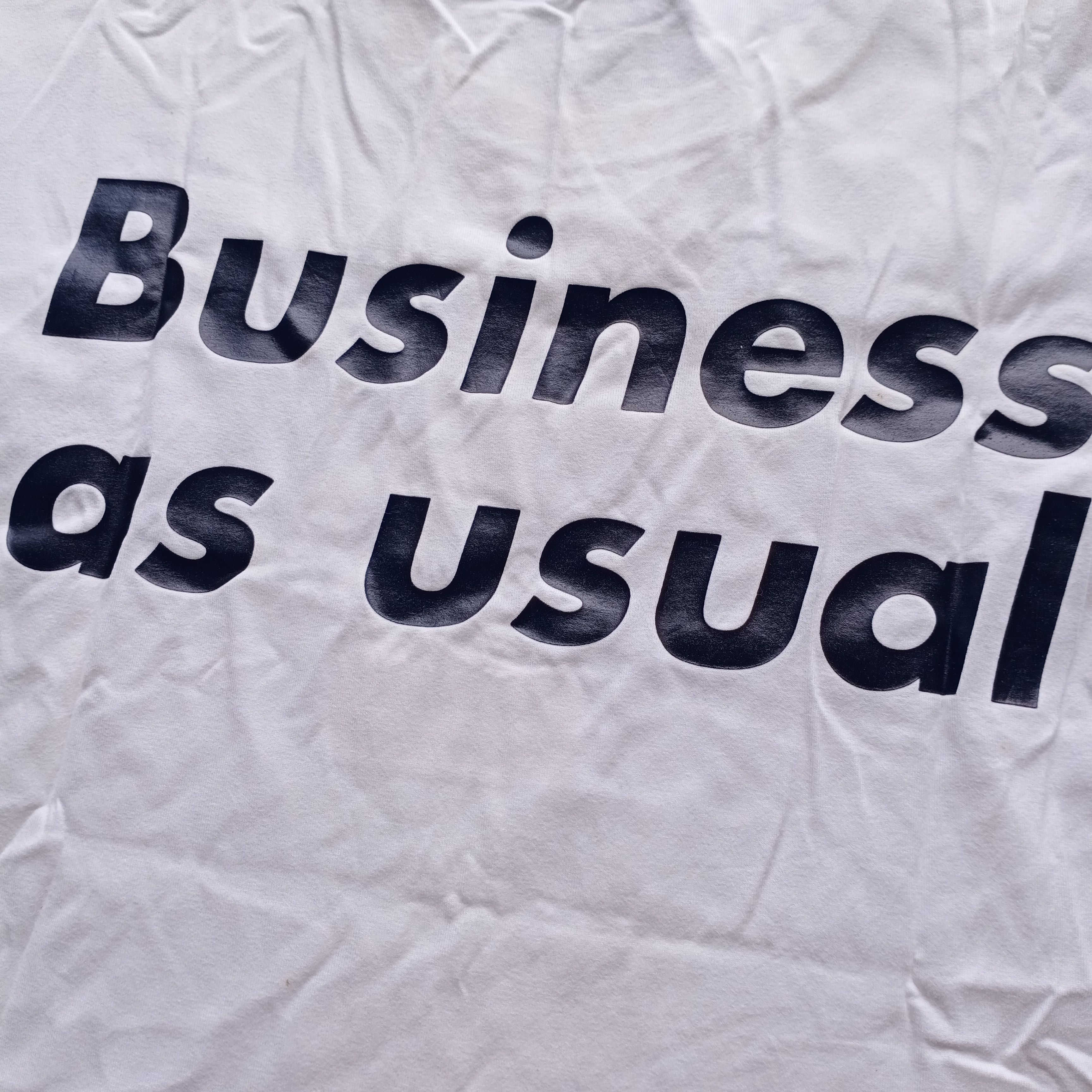 Barbara Kruger Vintage 90s Barbara Kruger Business As Usual Pop Art Shirt Size US L / EU 52-54 / 3 - 5 Thumbnail