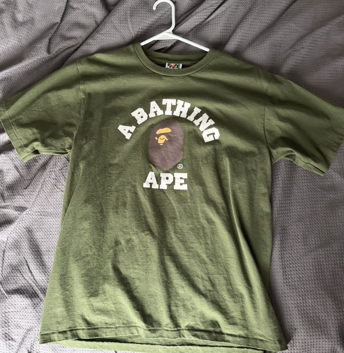A Bathing Ape (Bape) College Tee Olive