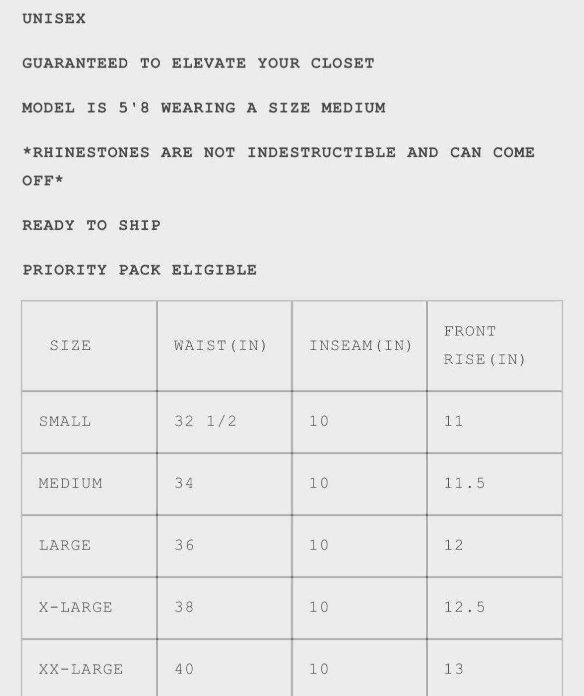 HMDD HMDD H-STAR CRYSTAL JORTS Size Large Size US 36 / EU 52 - 10 Thumbnail