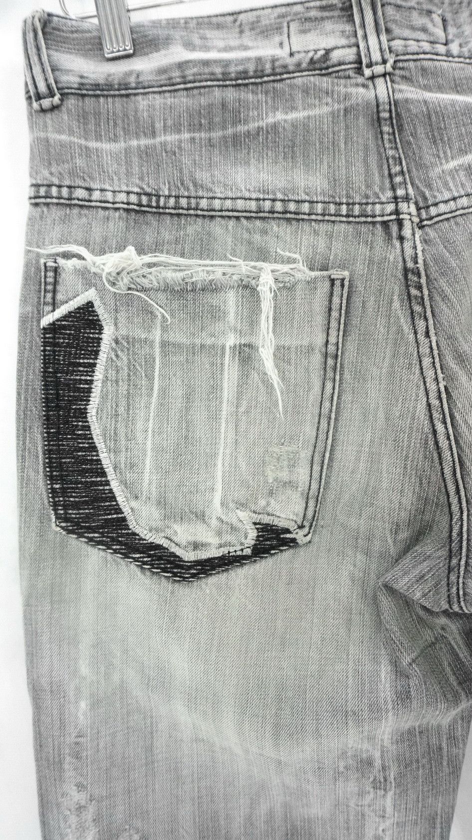 Japanese Brand UPSET Jeans Vintage Distressed Denim Size US 30 / EU 46 - 8 Thumbnail