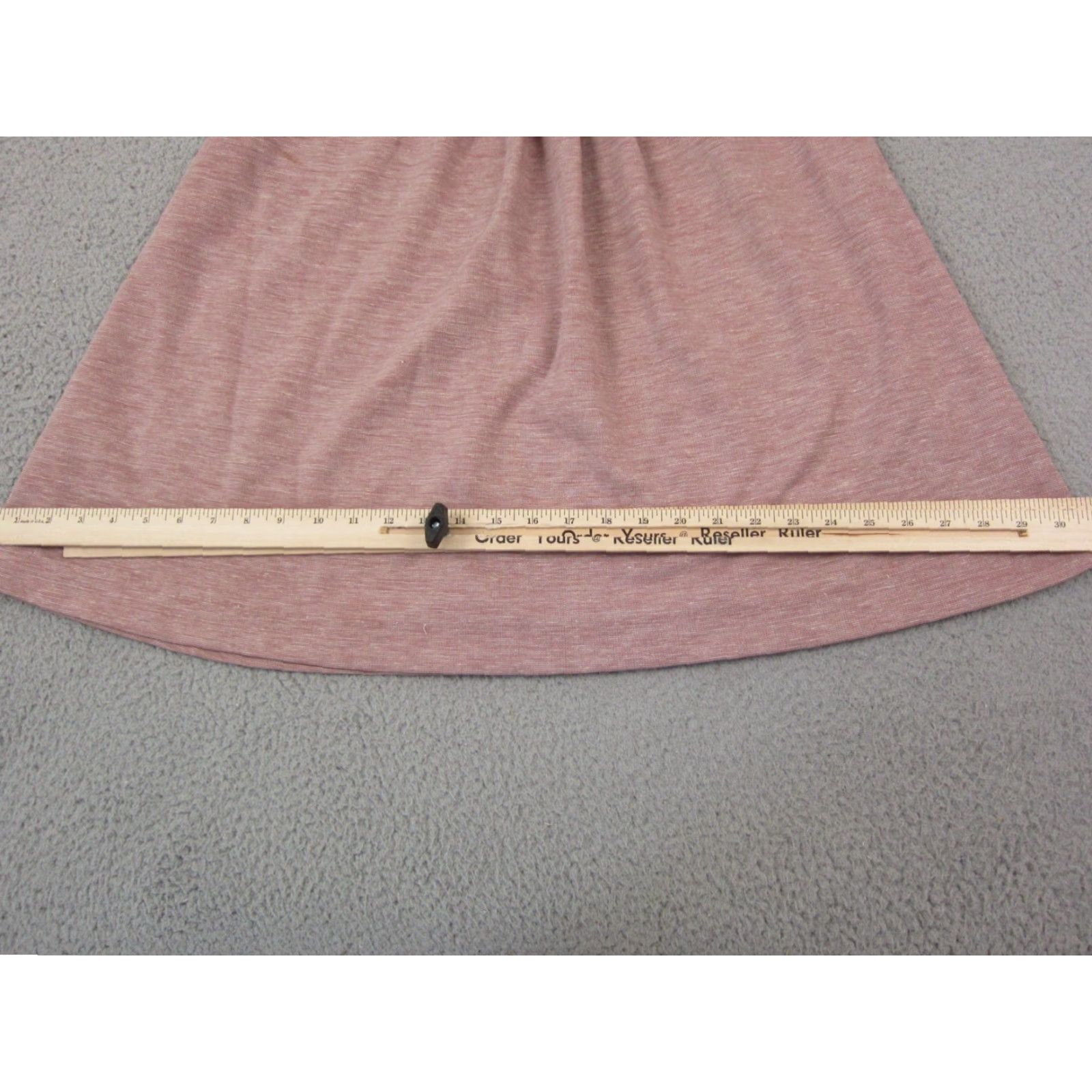 Pinko Vintage Skirt Teens 9-10 Pink Heathered A-Line Knit Midi 60s 70s Heathered Pink Heathered Midi Skirt Womens Teens 80s 90s Size 30" / US 8 / IT 44 - 5 Thumbnail