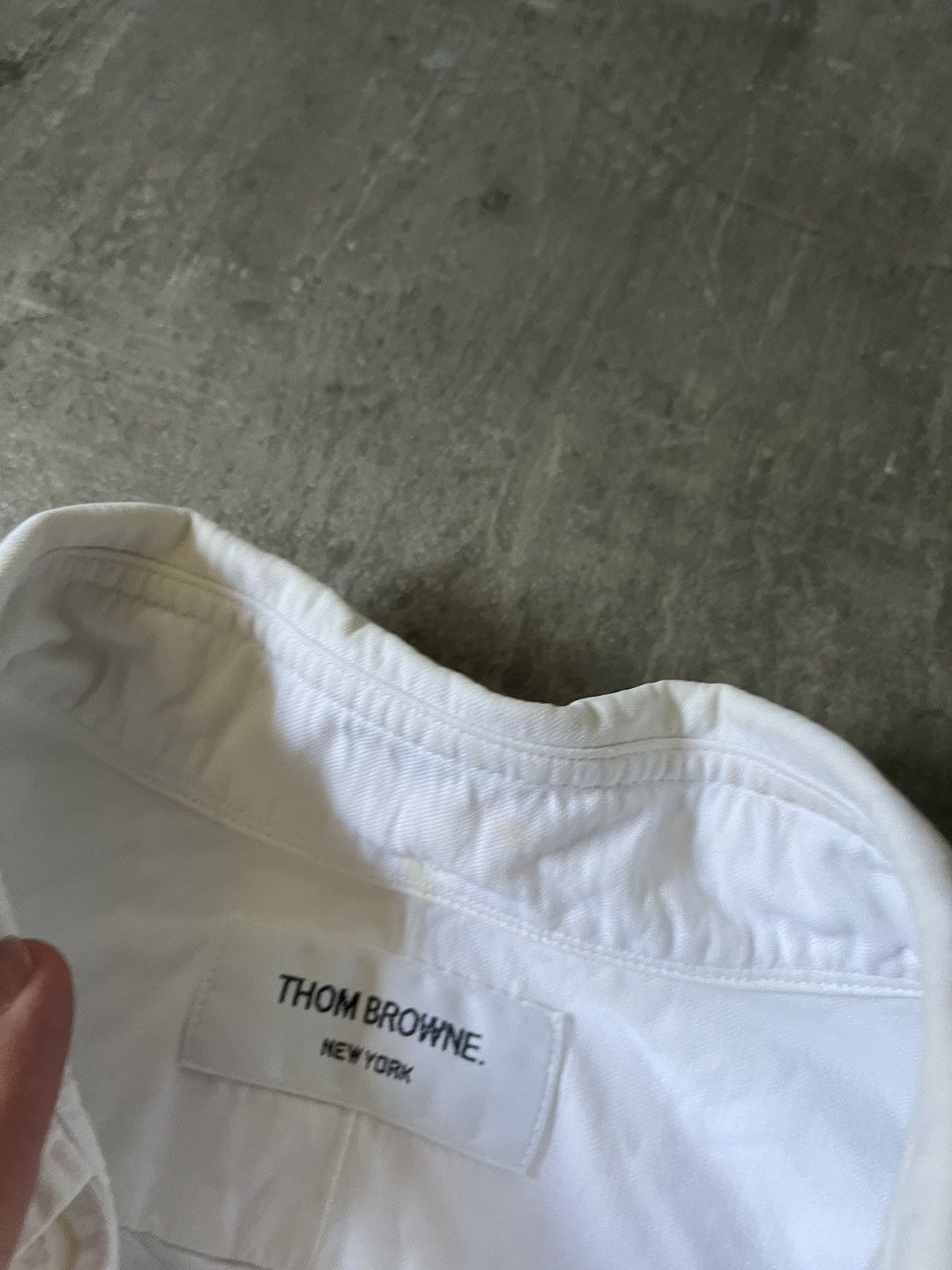 Thom Browne Thom Brown white button up shirt cotton Size US L / EU 52-54 / 3 - 12 Thumbnail