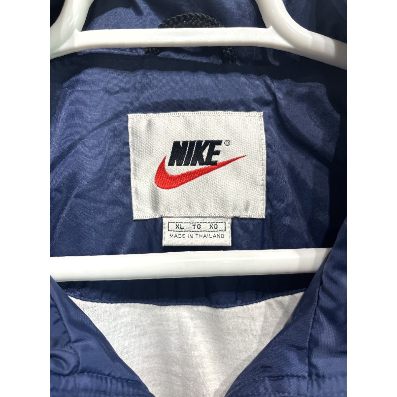 Nike VINTAGE Nike Spellout Full Zip Windbreaker Jacket Coat Swoosh Logo Mens XL VTG 90s Size US XL / EU 56 / 4 - 3 Thumbnail