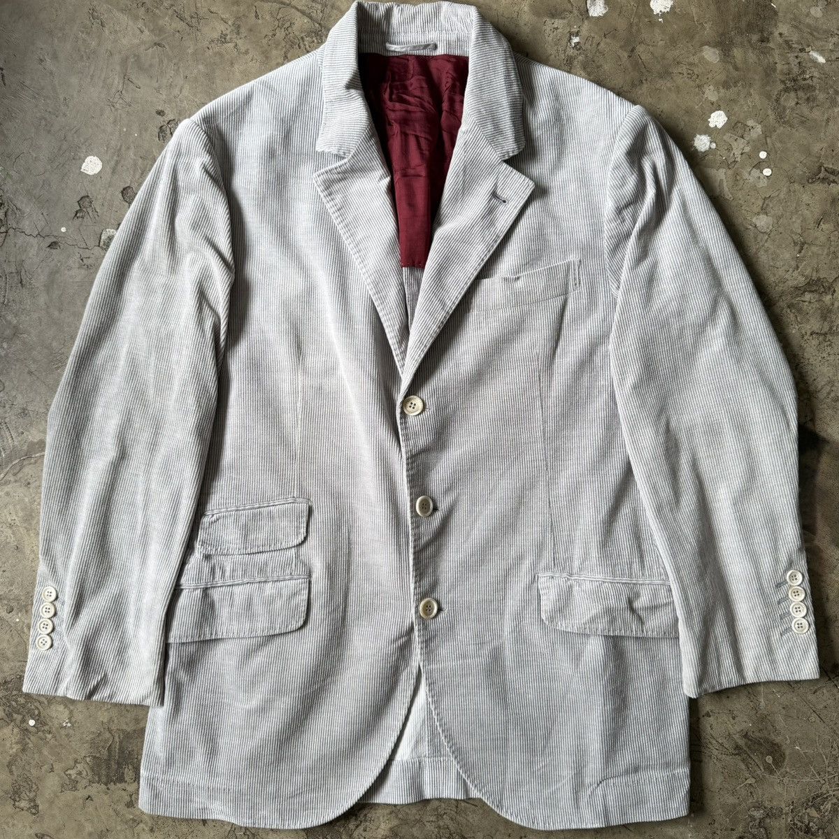 Brunello Cucinelli Brunello Cucinelli - Corduroy Blazer Jacket Size US M / EU 48-50 / 2 - 1 Thumbnail