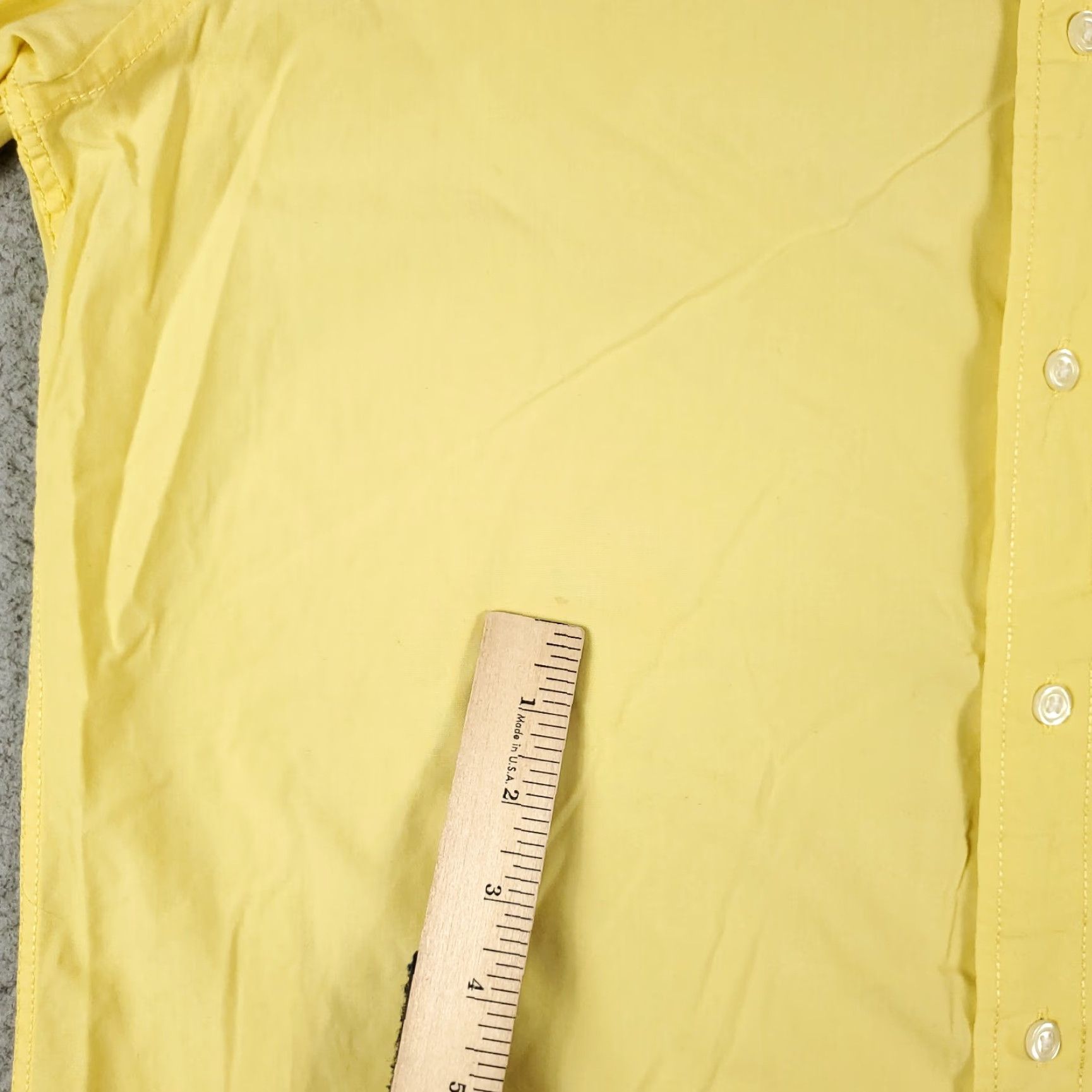 Nautica Nautica Shirt Mens XL Yellow Button-Up Long Sleeve Cotton Size US XL / EU 56 / 4 - 5 Thumbnail