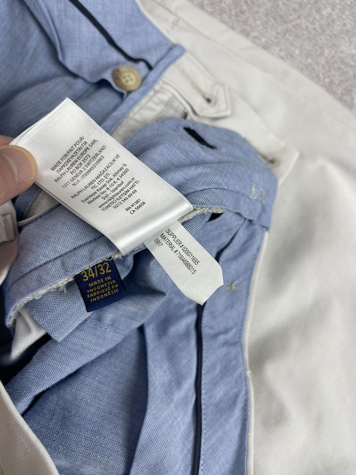 Polo Ralph Lauren Polo Ralph Lauren Stretch Slim Fit Chino Trousers Pants Size US 34 / EU 50 - 9 Thumbnail