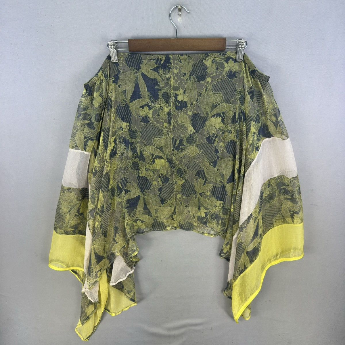 Diesel Diesel Sheer Silk Asymmetrical Cape/Skirt Size ONE SIZE - 4 Thumbnail