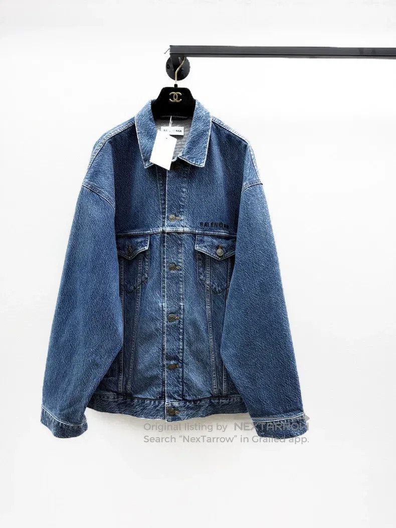 Balenciaga Balenciaga Denim Jacket Size XXS / US 00 / IT 34 - 1 Thumbnail