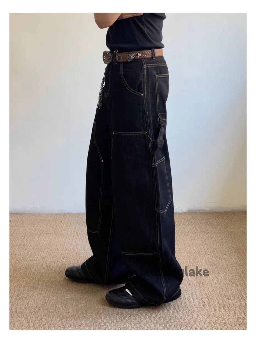 Jean zx vintage loose baggy wide Leg carpenter cargo jeans Size US 32 / EU 48 - 3 Thumbnail