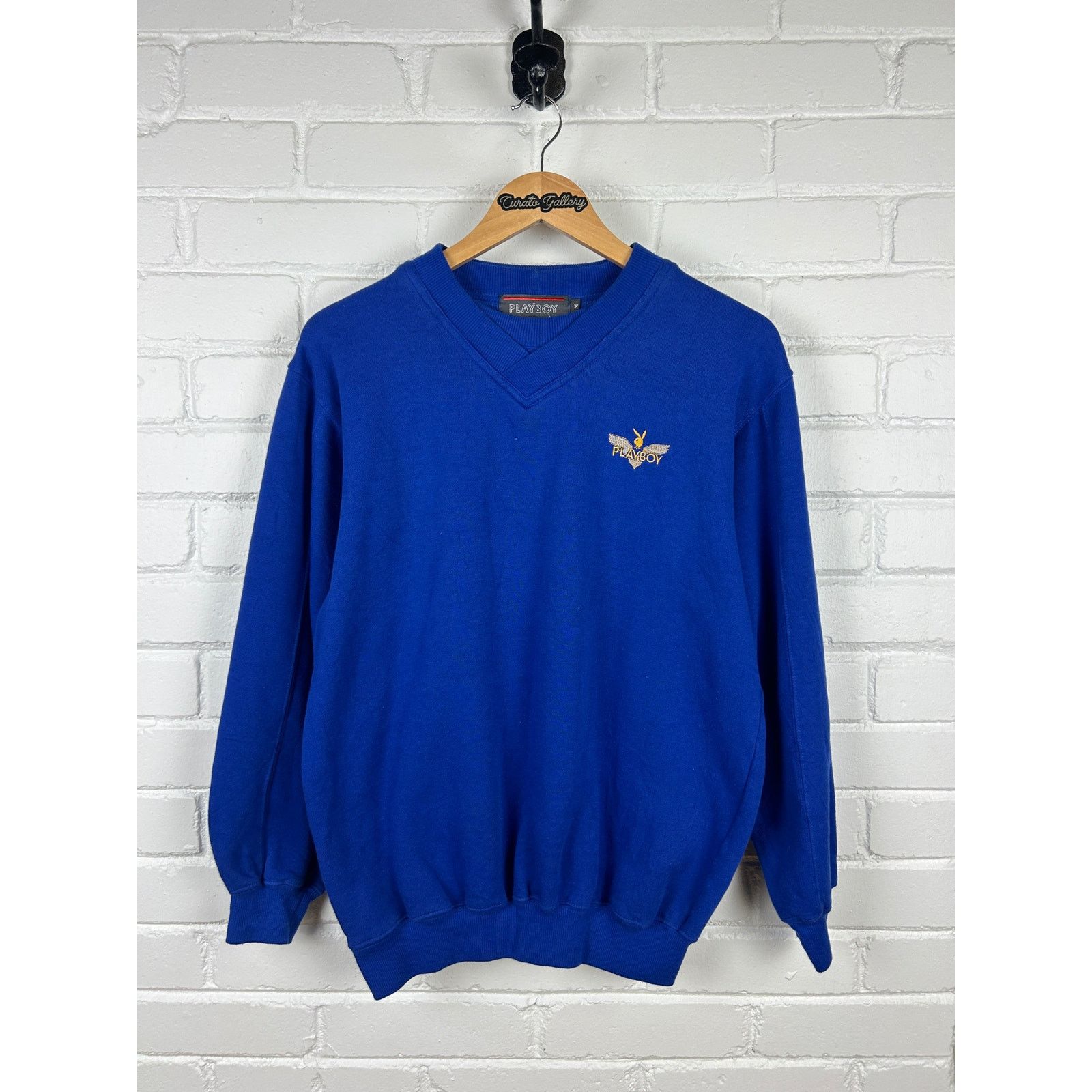 Vintage Vintage 80s/90s Playboy Embroidered Bunny Spell Out Crew M Size US M / EU 48-50 / 2 - 1 Thumbnail