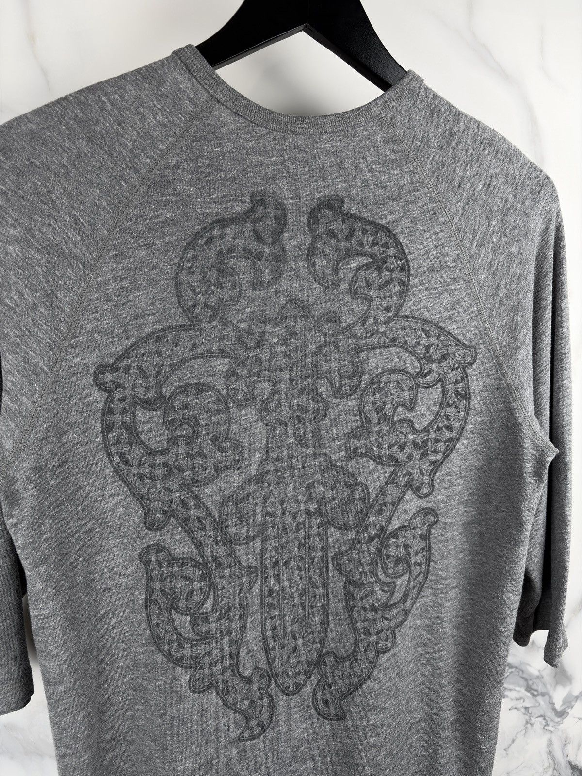 Chrome Hearts Chrome Hearts Vintage Dagger Buttoned Henley Raglan Tshirt Size US M / EU 48-50 / 2 - 2 Thumbnail