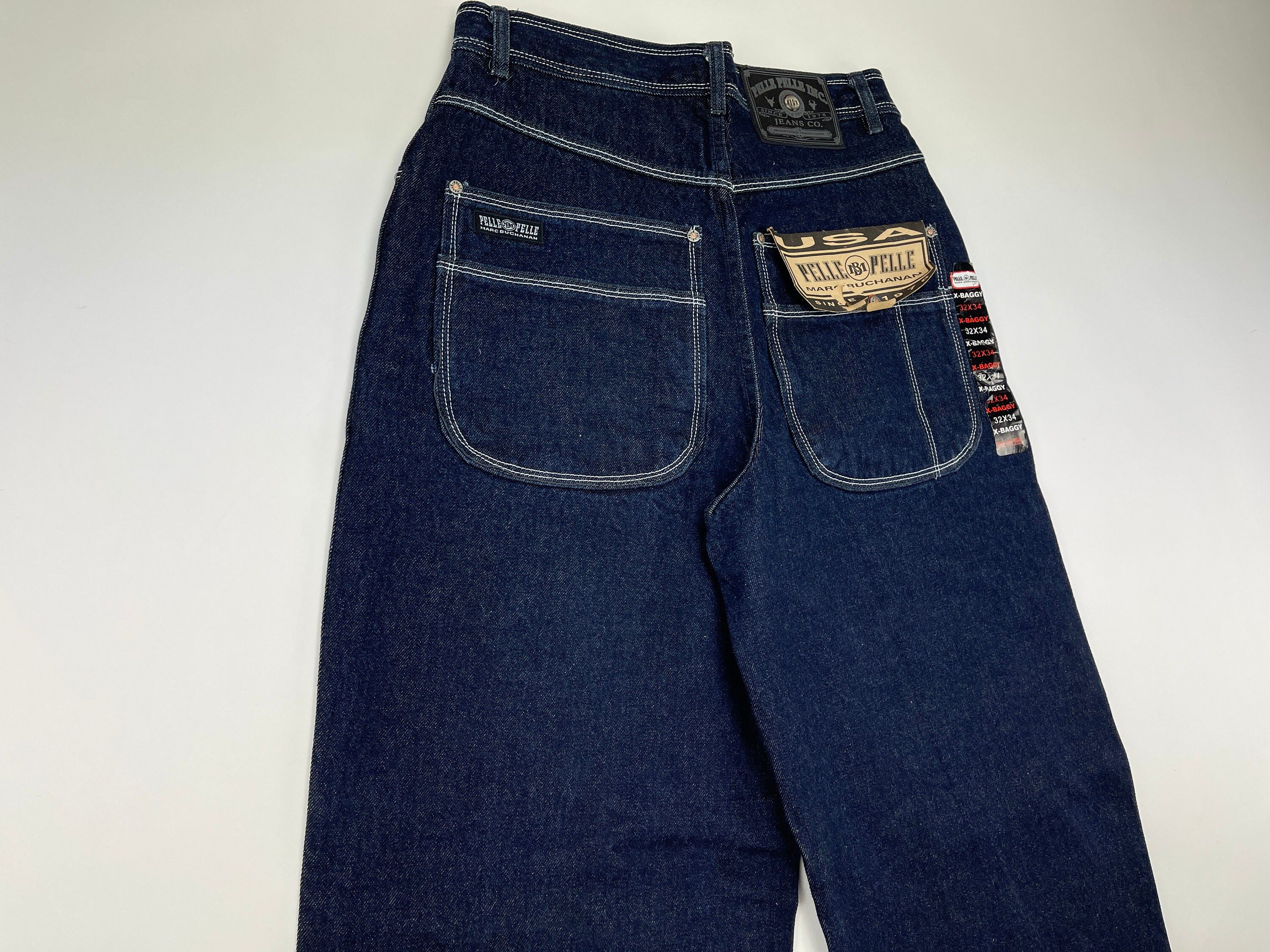 Marc Buchanan × Pelle Pelle Pelle Pelle jeans, vintage, Marc Buchanan 90s hip hop size 2 Size US 32 / EU 48 - 3 Thumbnail