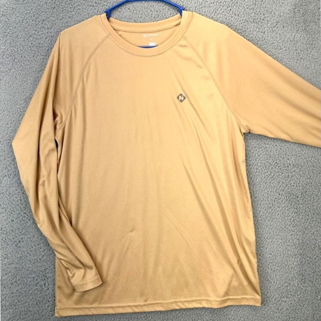 Logo 7 Naviskin Shirt Adult Medium Yellow Logo Workout Gym Activewear Long Sleeve Mens Size US M / EU 48-50 / 2 - 3 Thumbnail