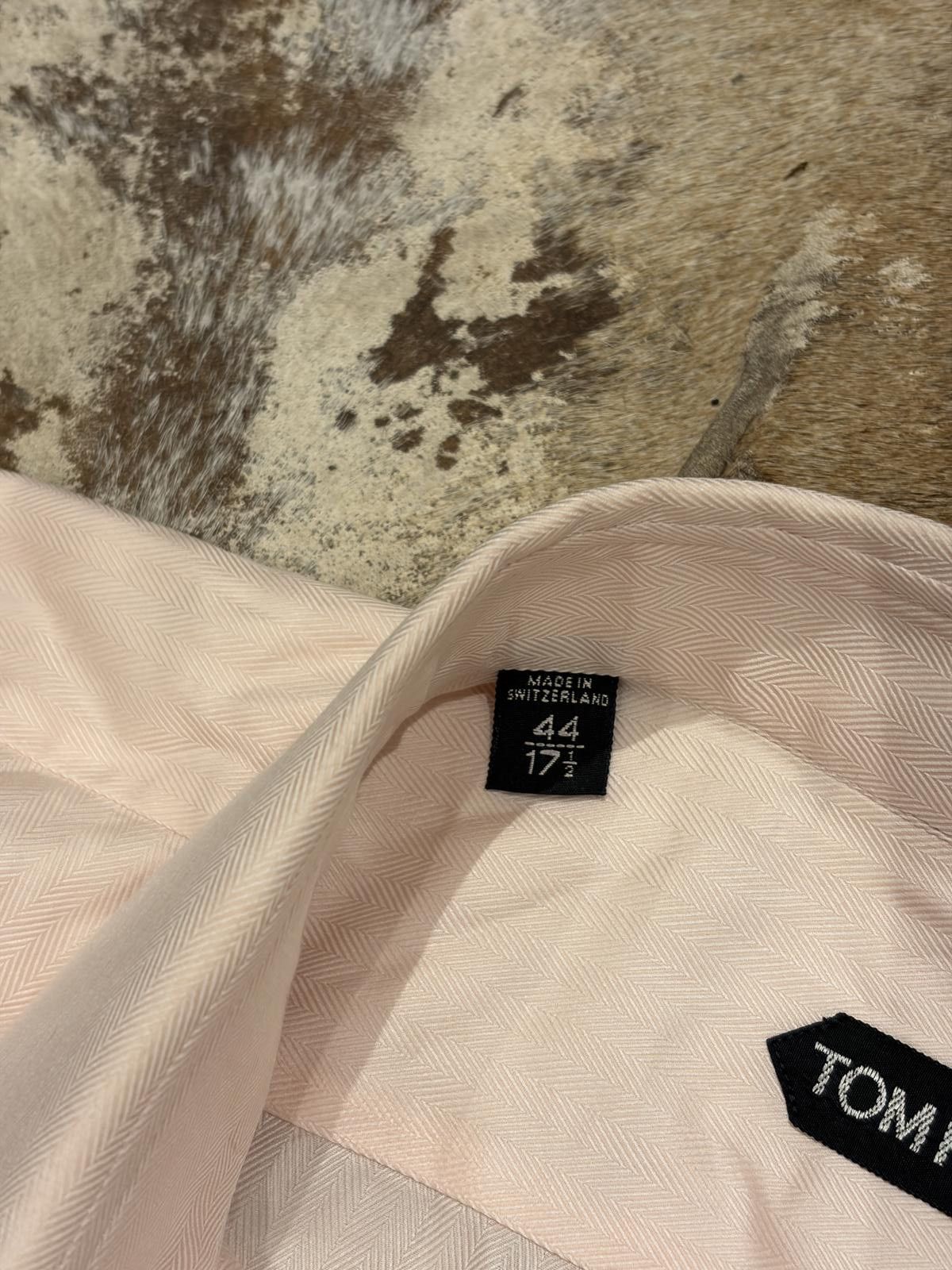 Tom Ford Tom Ford Herringbone Dress Shirt Size US XL / EU 56 / 4 - 3 Thumbnail