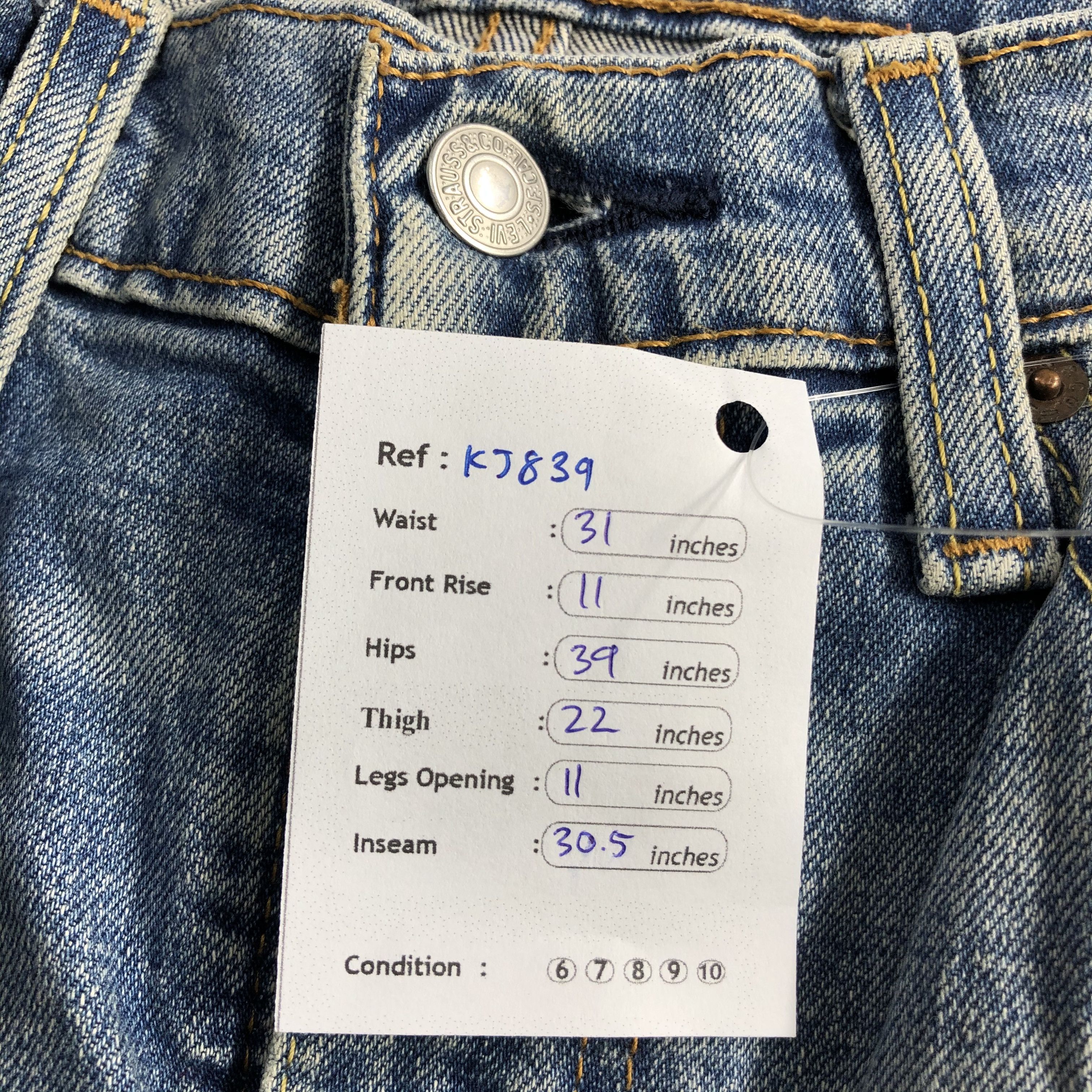 Levi's Levi's 510 Jeans Faded Blue Denim KJ839 Size US 31 - 17 Thumbnail