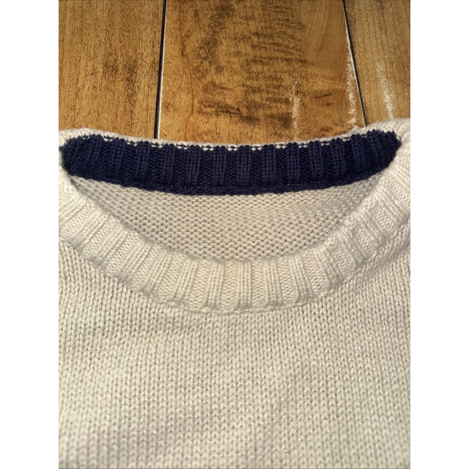 Vintage Vintage Made In USA Knitted Nautical Sweatshirt Tan XL 24x25 Size US XL / EU 56 / 4 - 3 Thumbnail