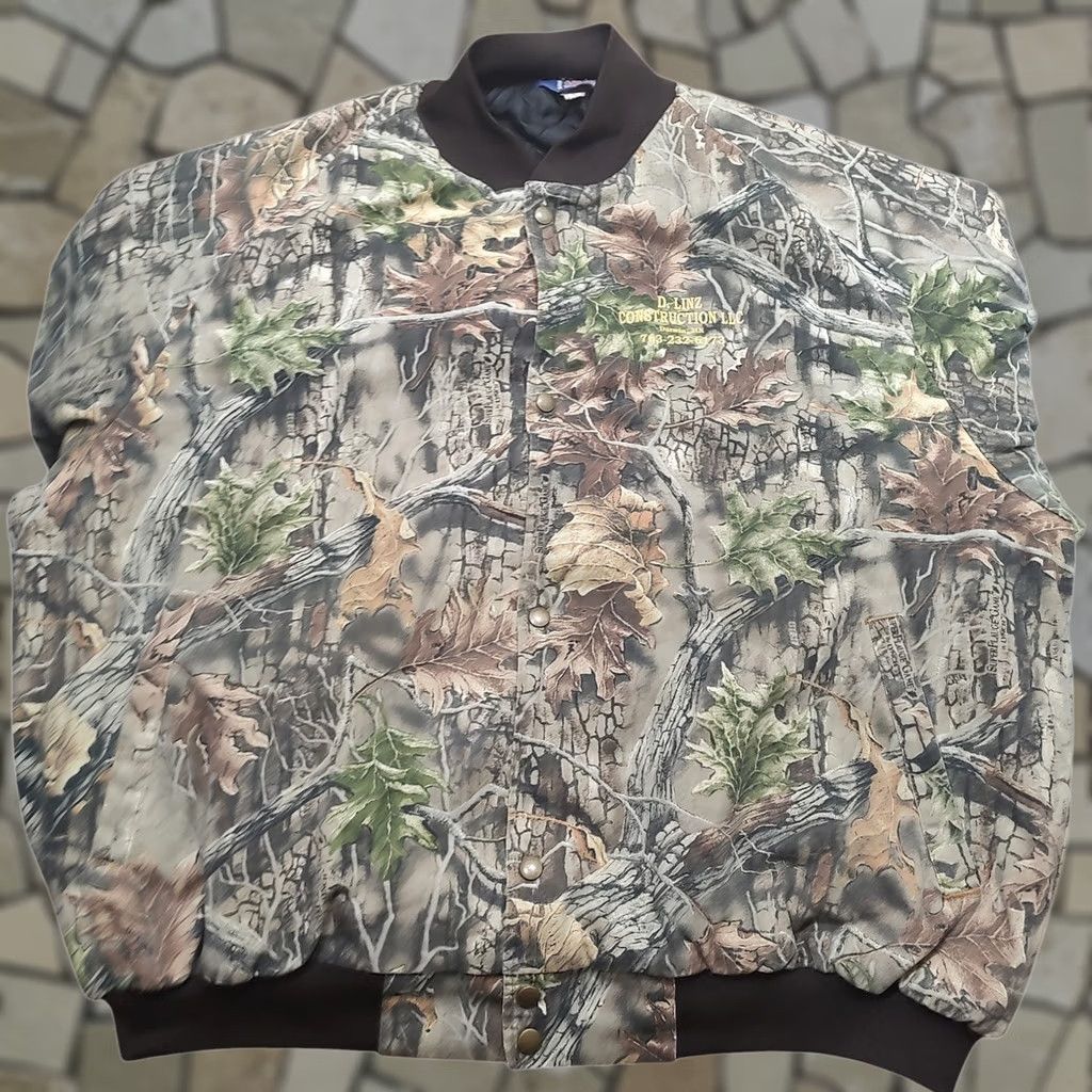 Vintage VTG ASW Bomber Jacket Men 2XL Camouflage Brown Cotton Blend Quilted Insulated Lined Pockets Stand-Up Collar 90s 80s Hunting USA Jacket Size US XXL / EU 58 / 5 - 1 Thumbnail