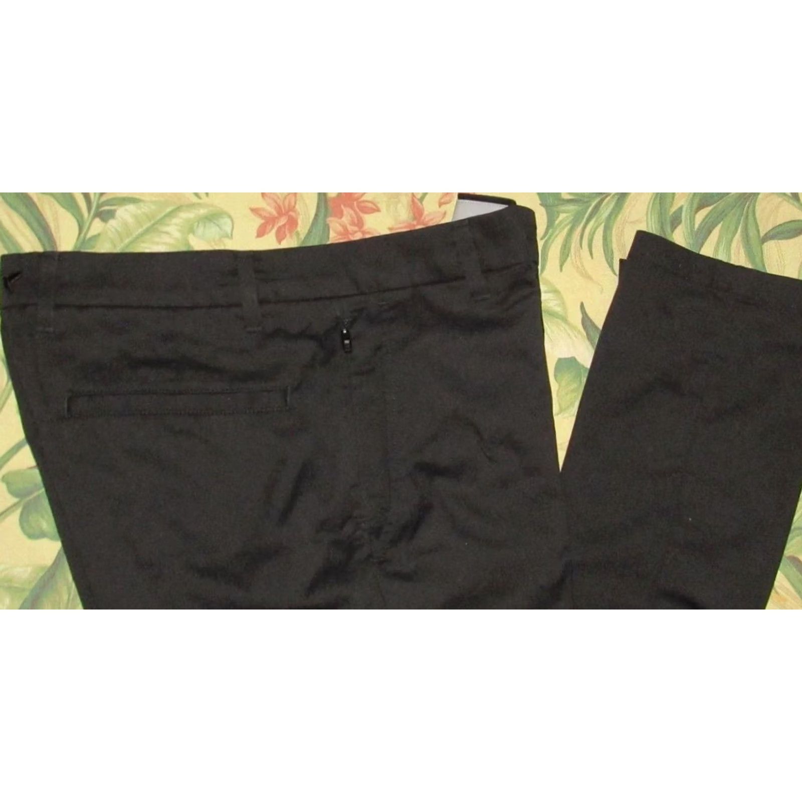 Vintage BIRDDOGS Black Lined Chino Pants Mens 34 x 34 Size US 34 / EU 50 - 2 Thumbnail