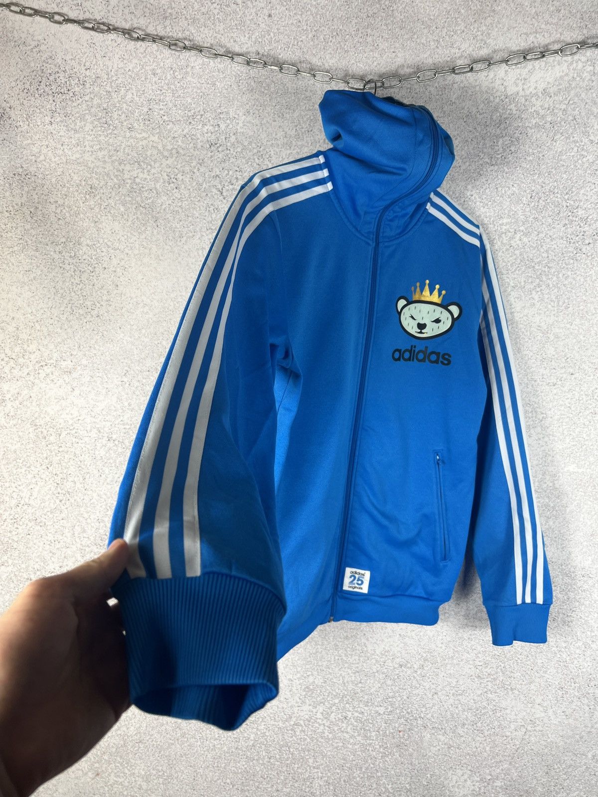 Adidas × Nigo Vintage Adidas X Nigo Bear Hoodie Track Jacket Size US L / EU 52-54 / 3 - 3 Thumbnail