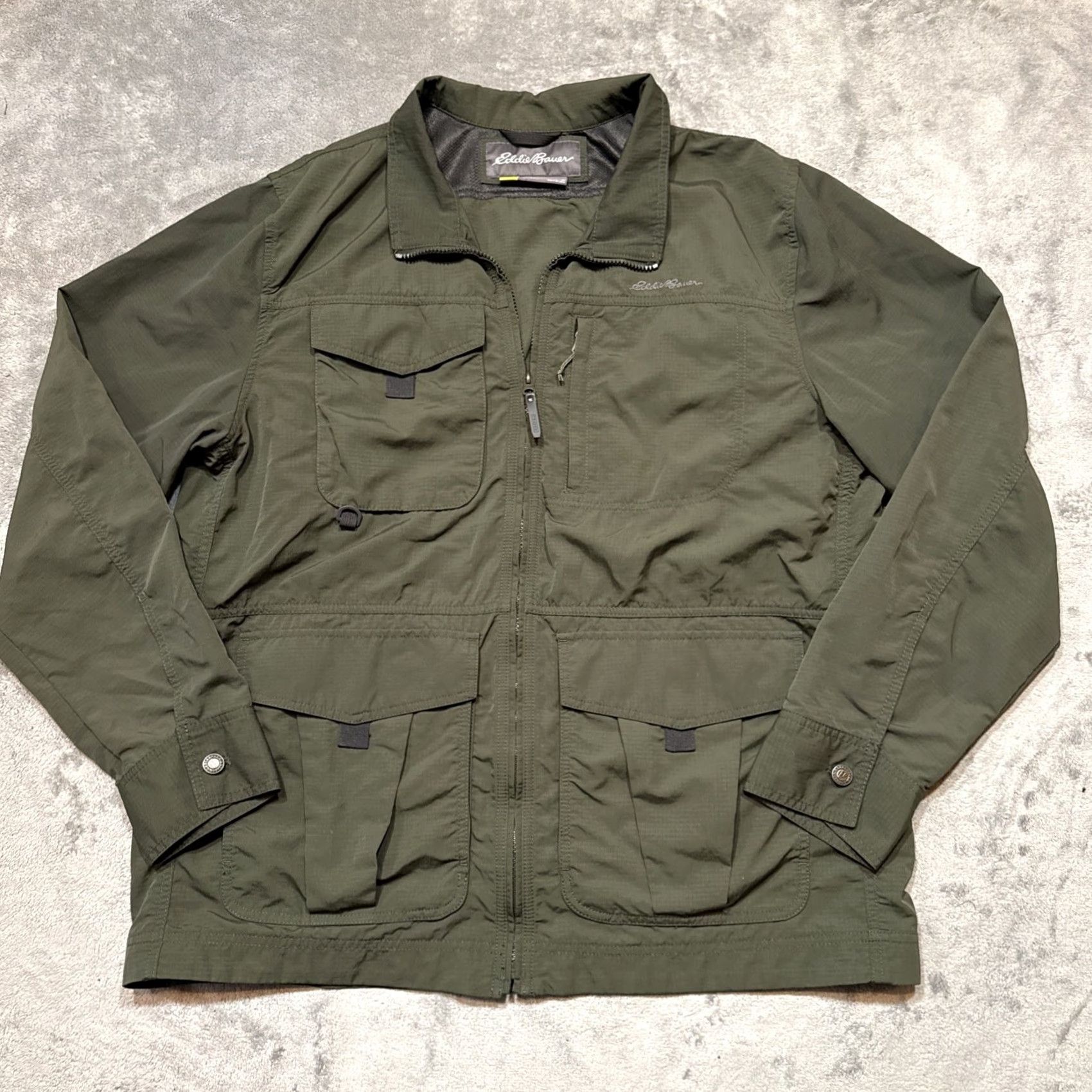 Eddie Bauer Eddie Bauer Travex Jacket Mens Size XL Green Soft Shell Water Resistant Rain Windbreaker Size US XL / EU 56 / 4 - 2 Thumbnail