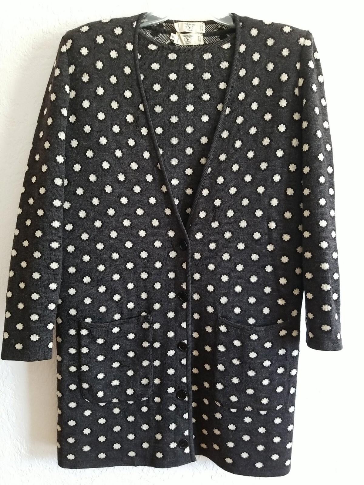 Valentino Valentino Womens Wool Cardigan Sweater Set Sz M Soft ITALY Size M / US 6-8 / IT 42-44 - 3 Thumbnail
