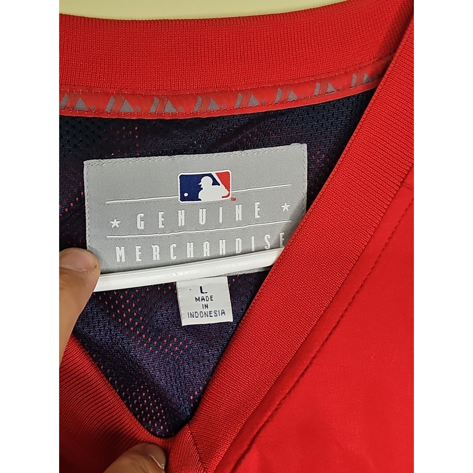 MLB MLB Los Angeles Angels Pullover Jacket Wind Breaker Size L Size US L / EU 52-54 / 3 - 8 Thumbnail