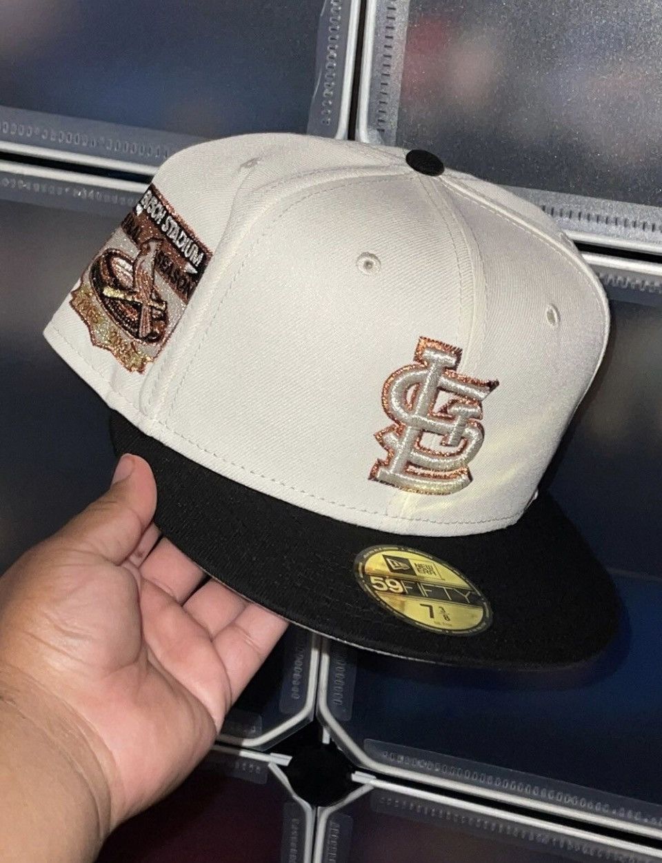 image of Hat Club x Myfitteds 7 3/8 All The Right St Louis Cardinals Sneakerfeenday in White, Men's