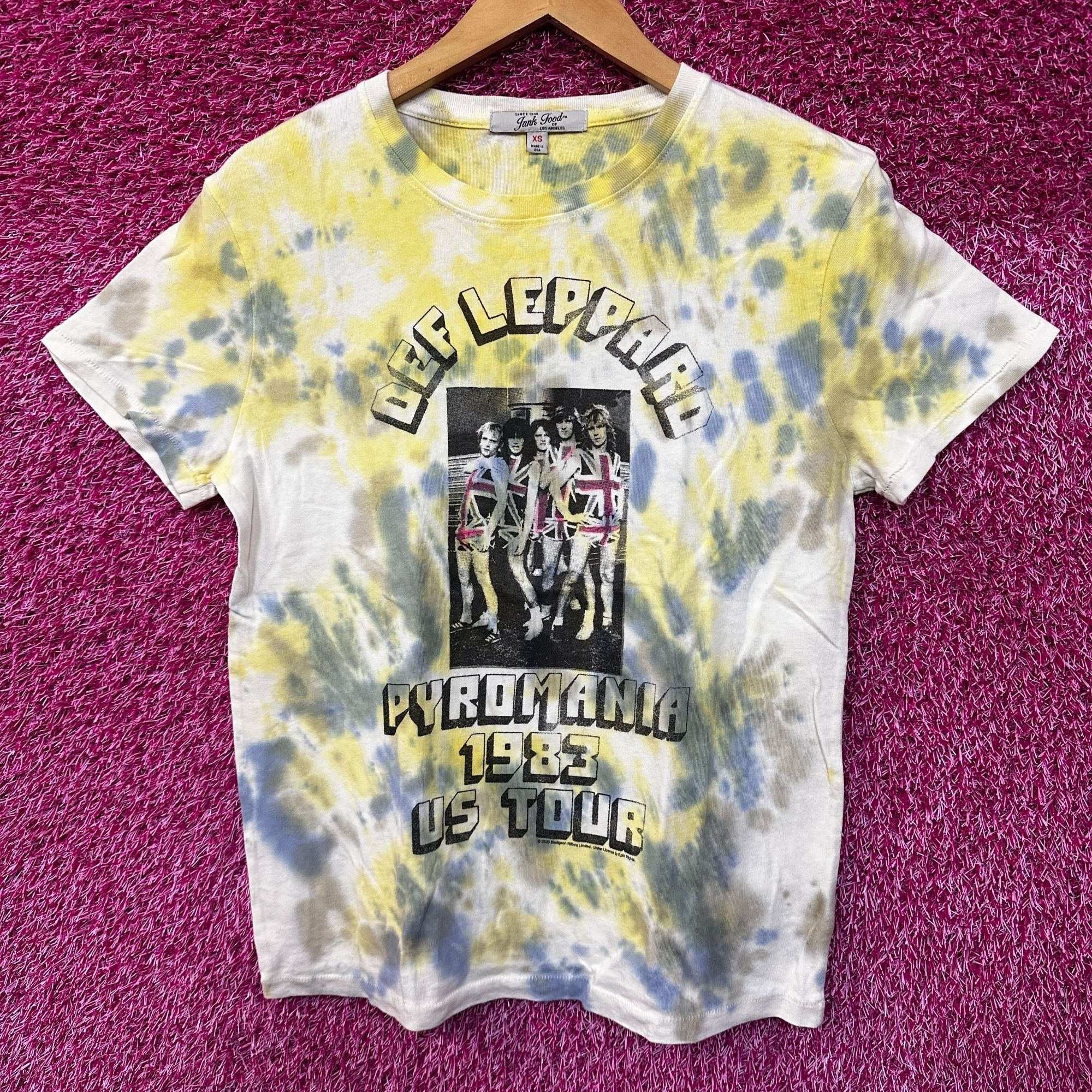 Def Leppard Def Leppard Pyromania 83 US Tour Glam Metal Band Tie Dye XS Size US XS / EU 42 / 0 - 1 Thumbnail