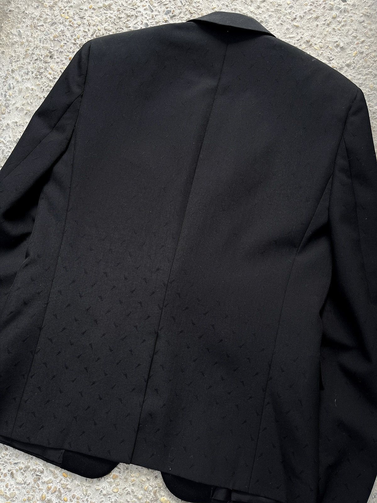 Saint Laurent Paris SS19 Black Satin Lapel Blazer Size 48R - 6 Thumbnail