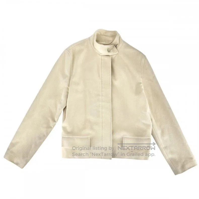 Hermes Hermes Cream Stand Collar Jacket. Size US XS / EU 42 / 0 - 1 Thumbnail