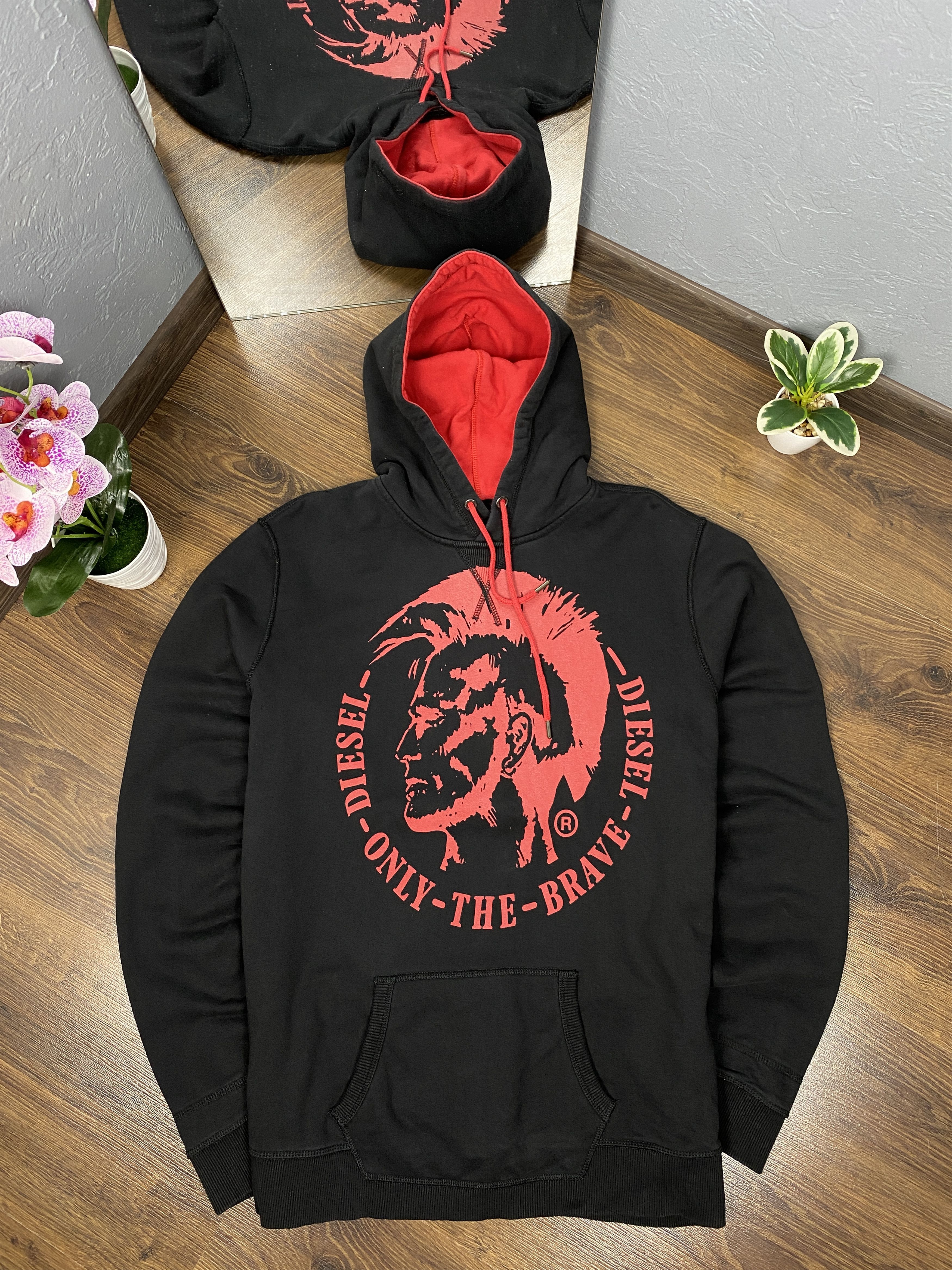 Diesel × Vintage Diesel vintage big logo PUNK hoodie y2k Size US XL / EU 56 / 4 - 1 Thumbnail