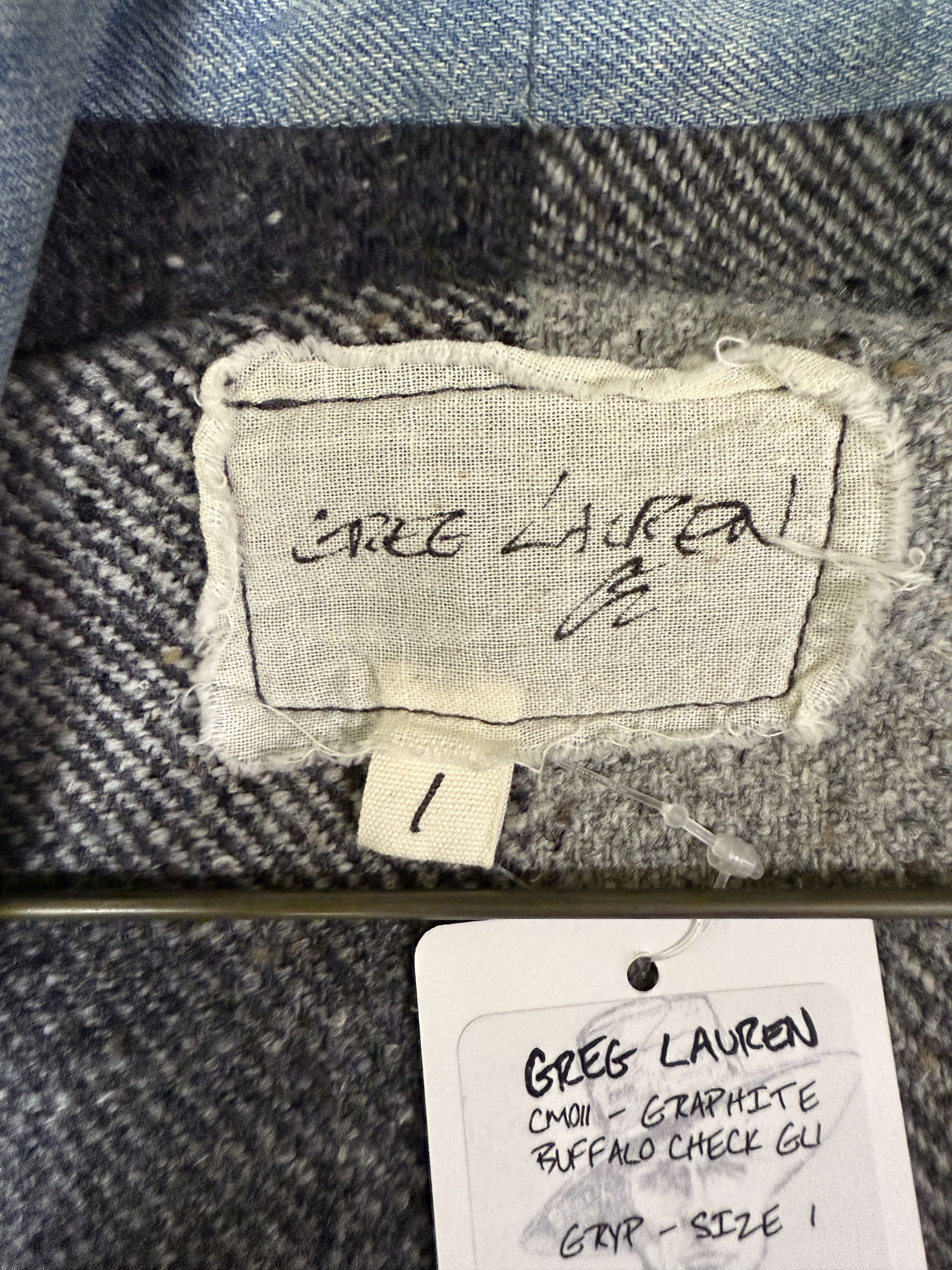 Greg Lauren Greg Lauren Graphite Buffalo Check GL1 Size US S / EU 44-46 / 1 - 6 Thumbnail