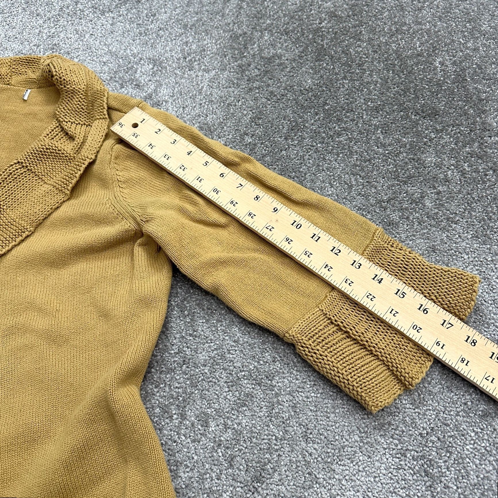 Vintage Unbranded Cardigan Sweater Women Medium Brown Open Front Chunky-Knit Casual Workwear Size M / US 6-8 / IT 42-44 - 7 Thumbnail