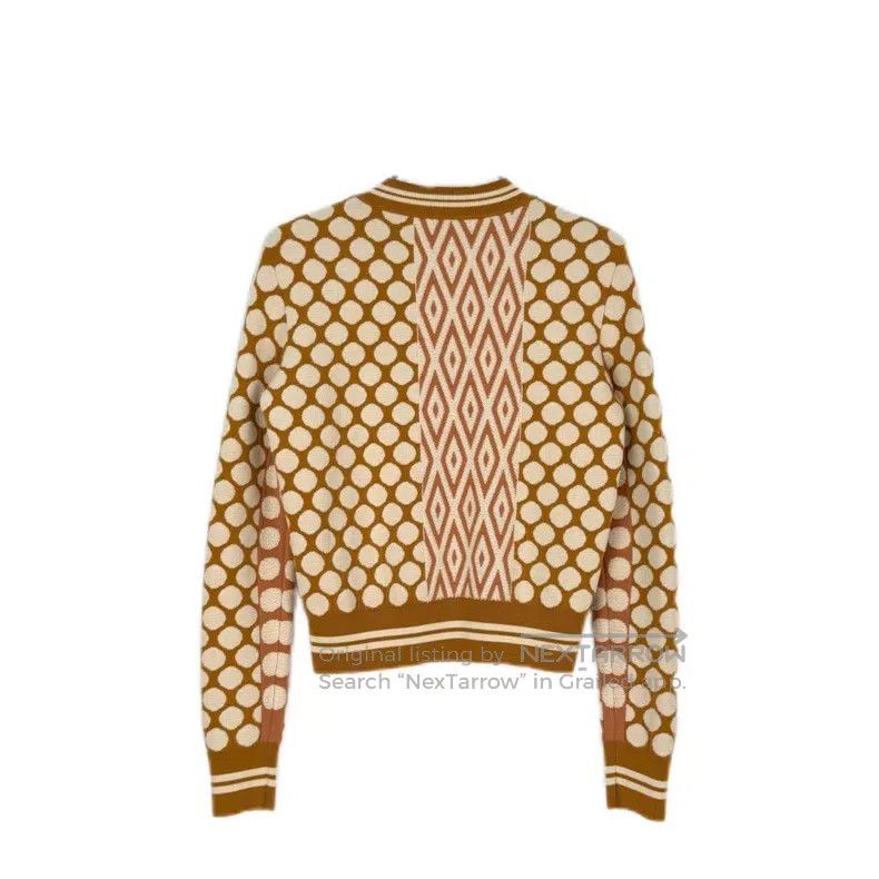 Hermes Hermes Orange coffee color rope pattern wool sweater Size XS / US 0-2 / IT 36-38 - 2 Thumbnail