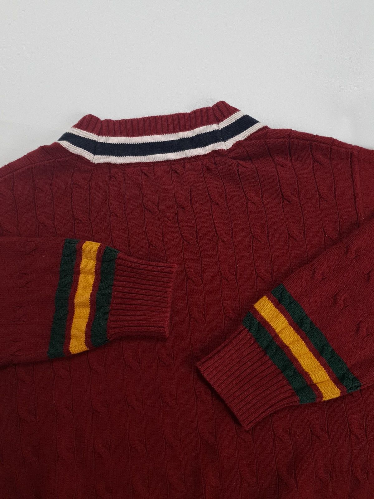 Tommy Hilfiger Vintage Tommy Hilfiger Crawford Cricket V-Neck Sweater Size US L / EU 52-54 / 3 - 7 Thumbnail
