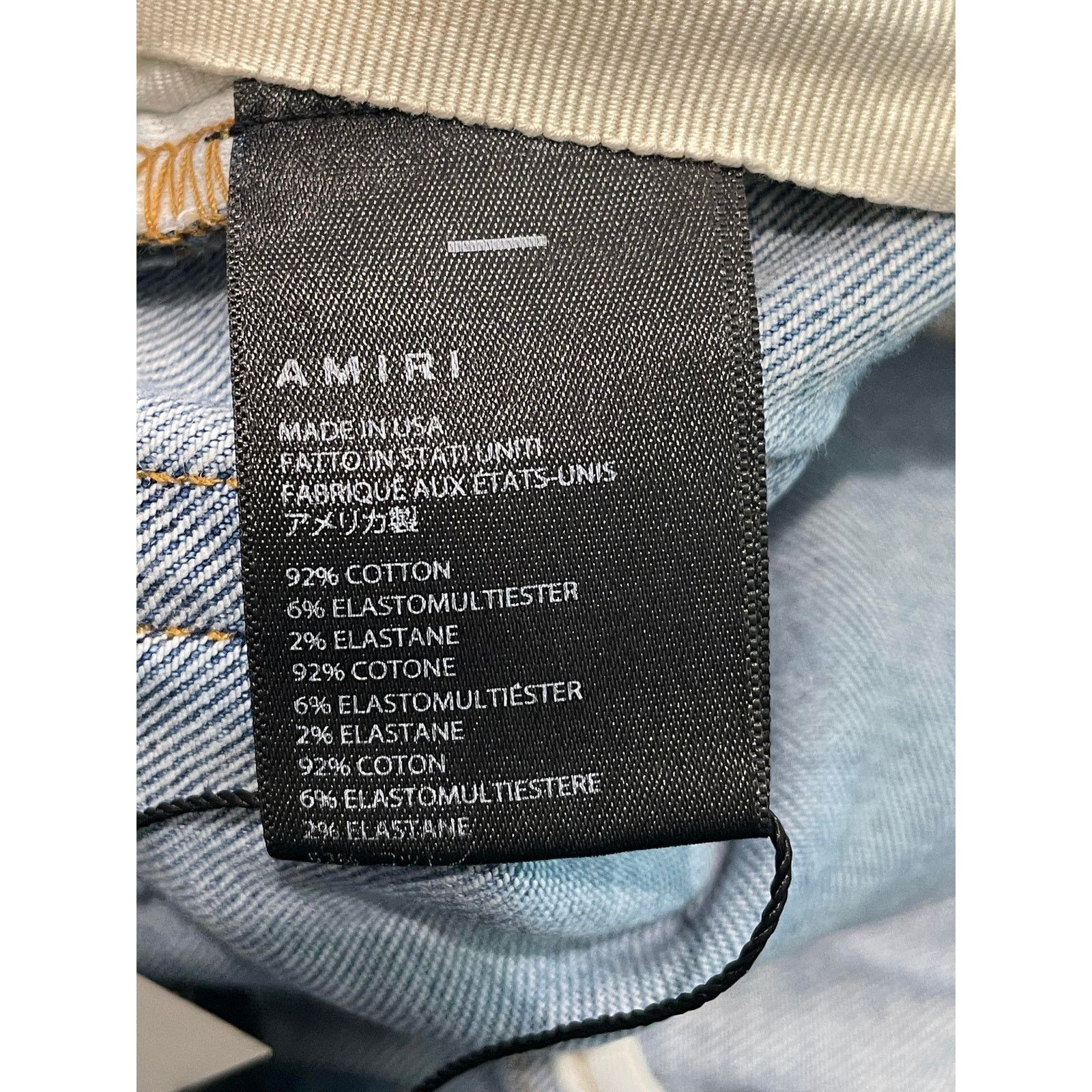 Amiri Amiri Thrasher Multi Color Light Wash Jeans Size US 34 / EU 50 - 8 Thumbnail