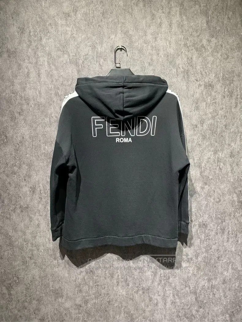 Fendi Fendi Hooded Zipper Side Logo Jacket Size US M / EU 48-50 / 2 - 2 Thumbnail