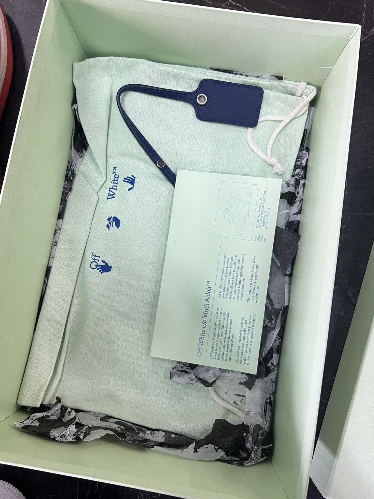 Off-White Off-White Out of the Office “Orange / Blue” Size US 9.5 / EU 42-43 - 7 Thumbnail