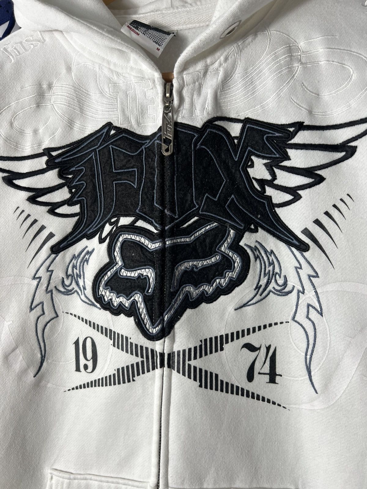 Fox Racing Vintage Fox Racing Zip Hoodie Motocross Graphics Streetwear Size US M / EU 48-50 / 2 - 6 Thumbnail