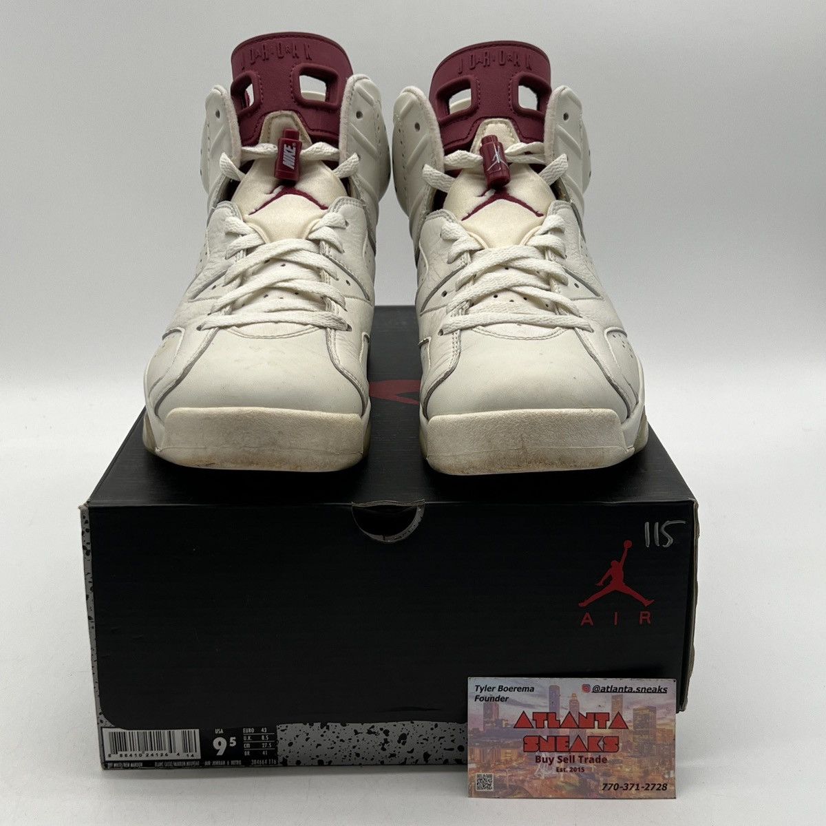 Jordan Brand Air Jordan 6 maroon Size US 9.5 / EU 42-43 - 2 Thumbnail